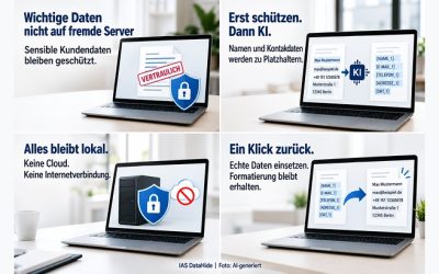 Wie Sie Daten vor dem KI-Upload wirksam pseudonymisieren